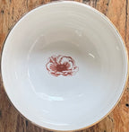 Small 12cm bowl with Butterfly design - red