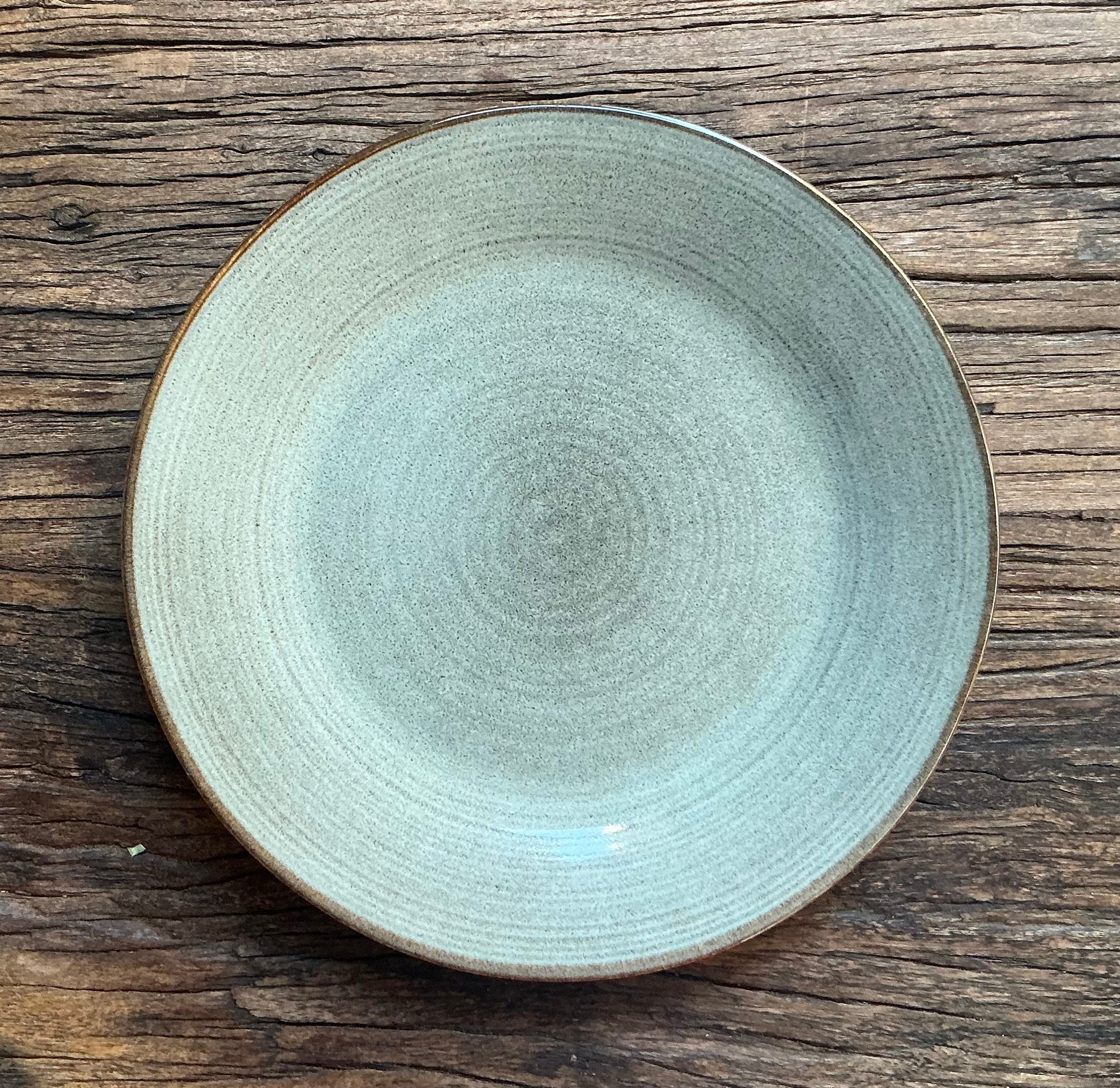 Sideplate 21cm - reactive glaze - duck egg color