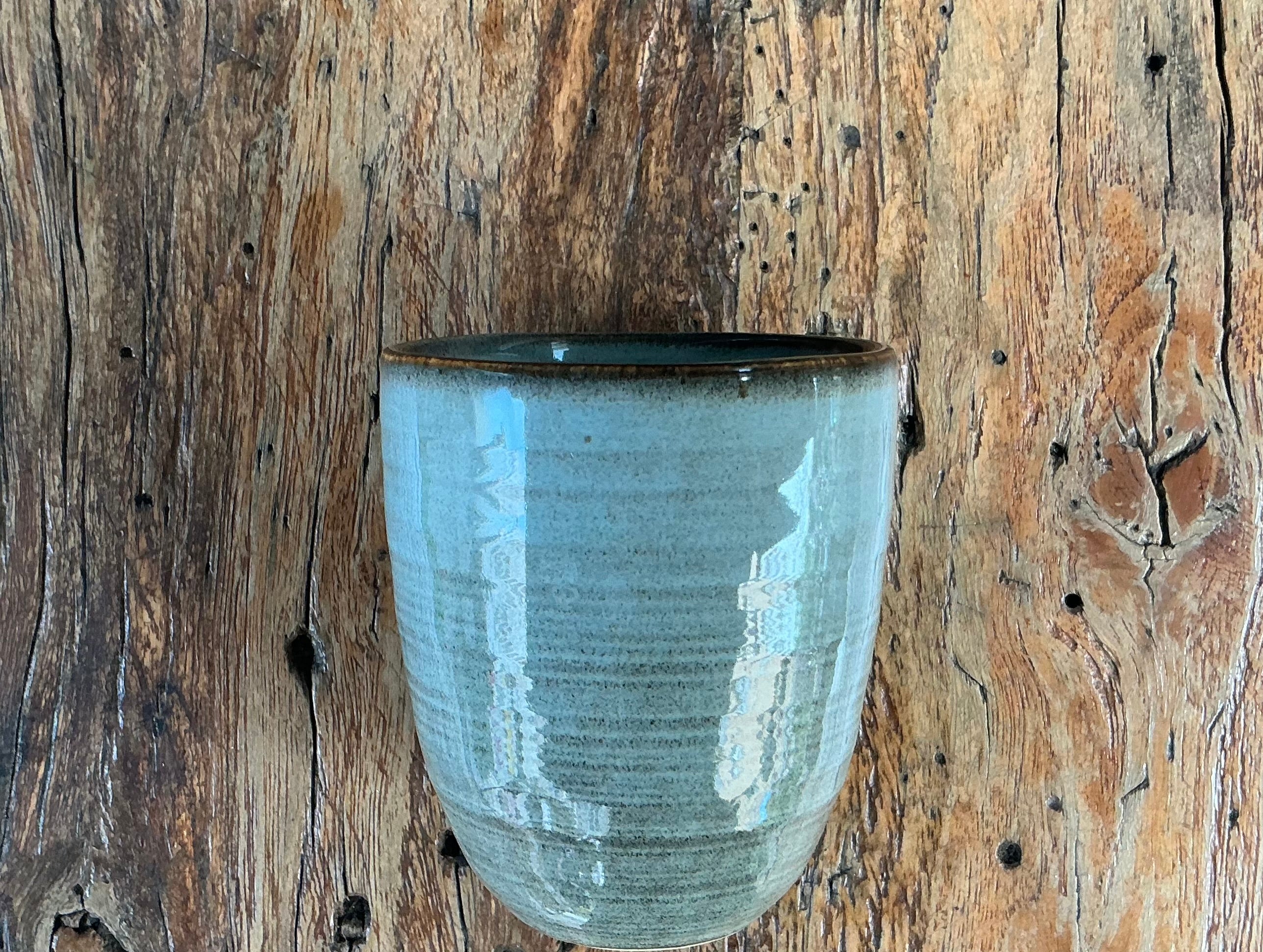 Tumbler 230ml - reactive glaze - duck egg color